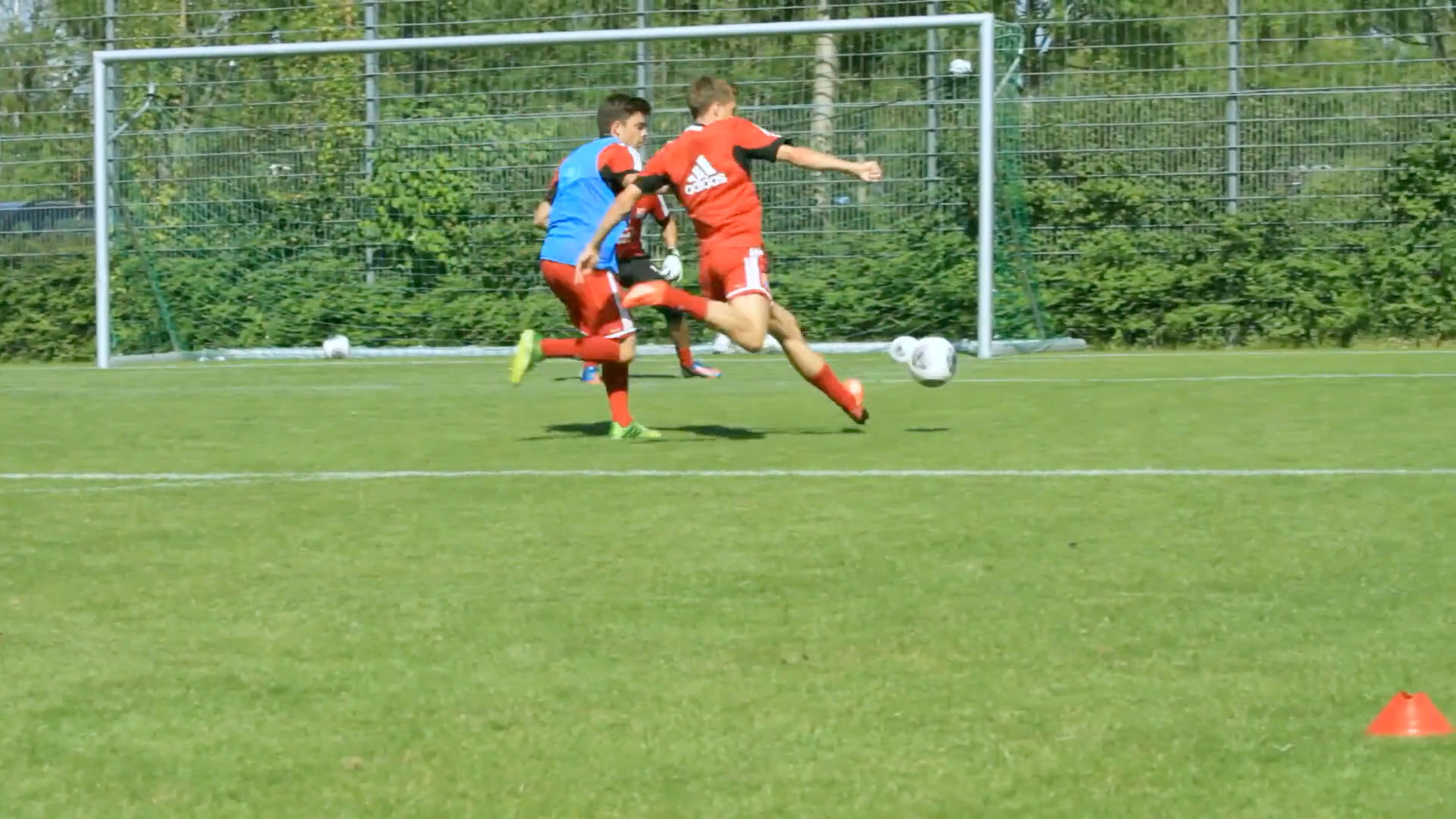 4 vs 4 mit Manndeckung