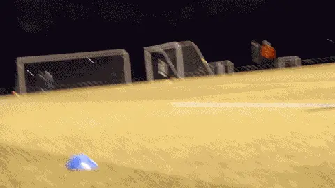 Spieler führt Trick exzellent aus