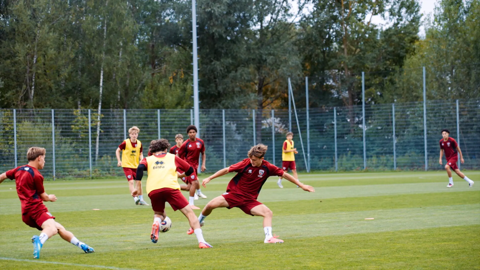 Gleich Action bei der ersten Schanzer Spielform